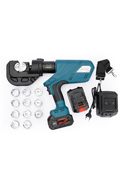 PWRBULL ECS-400 Şarjlı Kablo Pabuç Sıkma Pensesi 16–400 mm²