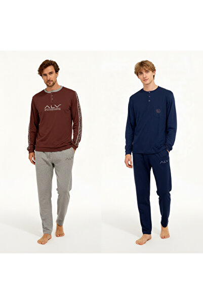 BONBON Men's Cotton 2-Piece Pajama Set Bb2232