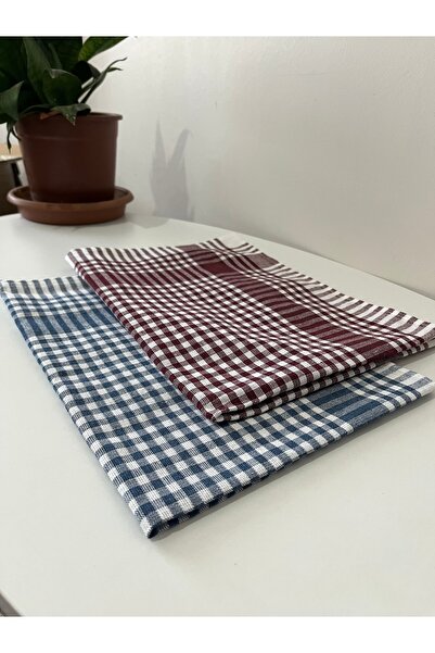 BAYSA Pötikareli 4’lü mavi - kırmızı Alman Servis Peçetesi