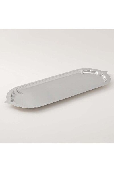 Generic La Mesa Metal Serving Tray 60*23*2Cm, Silver