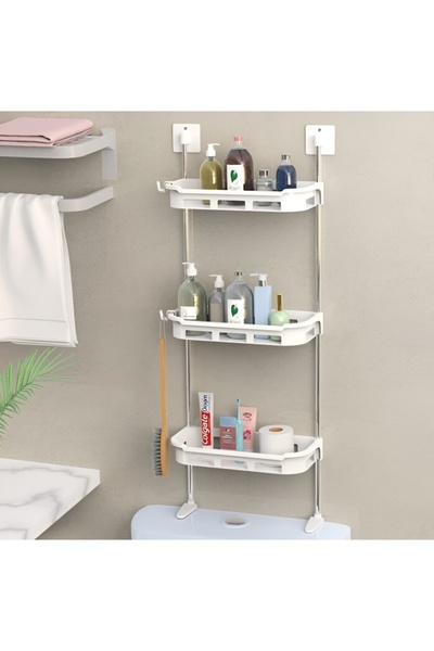 FOXMAG24 Bathroom stand with 3 shelves, dimensions 30 x 14 x 88 cm, for effic...