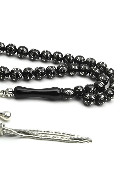 HÜNERTAŞ Triangle Model Double Row Fishhook Stone Rosary