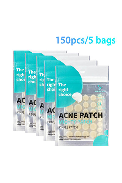 Choice1 ٥ أكياس، ٣٠/١٥٠ قطعة، لصقات لعلاج حب الشباب، سائلة غير مرئية، زيت عطر...