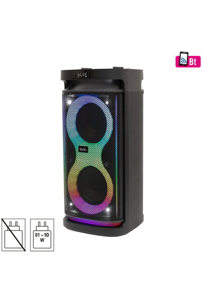 Somogyi Party speaker, 2x15cm depth, battery, LED