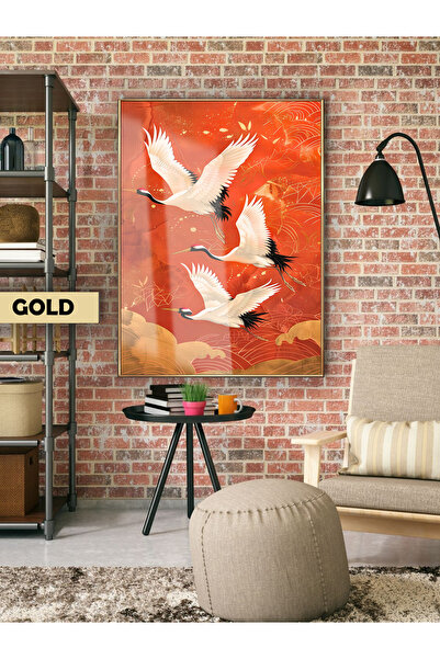 Harika bir ev Hari̇kabi̇rev | Flying Birds Modern Model | Framed Tempered Gla...