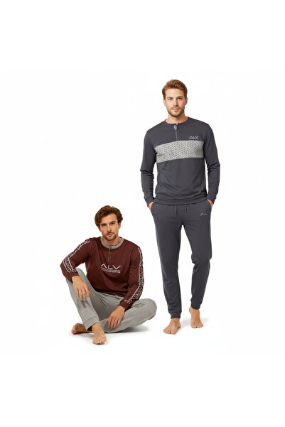 BONBON Men's Cotton 2-Piece Pajama Set Bb2226