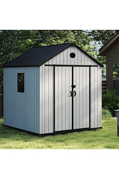 Divona Home XL Outdoor Garden Storage Shed, (8'x8'ft) – Premium Waterproof St...