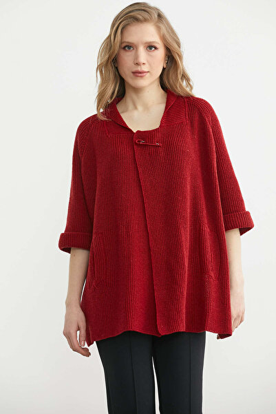 Sementa Wool Knitwear Jacket with Short Back Pocket - Red