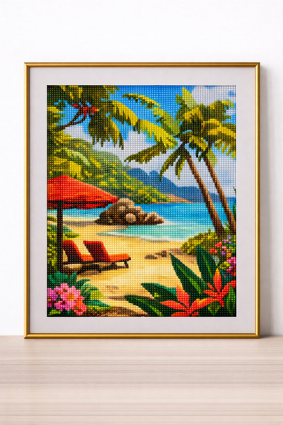 DNZt 5D Diamond Painting 30x40 cm Elmas Mozaik Boncuklu Taşlı Goblen Pano Tab...