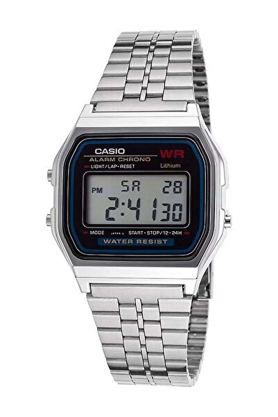 Casio Men's Digital Waterproof Watch A-159W - 33mm - Silver