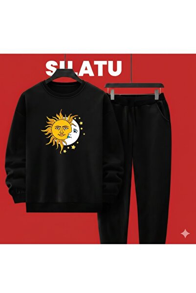 TUNWEX Unisex Sun Moon Black 2-Piece Set