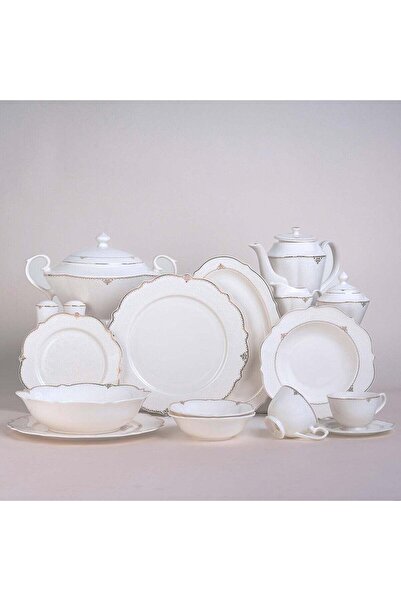 Generic La Mesa white bone china dinner set 47 pcs