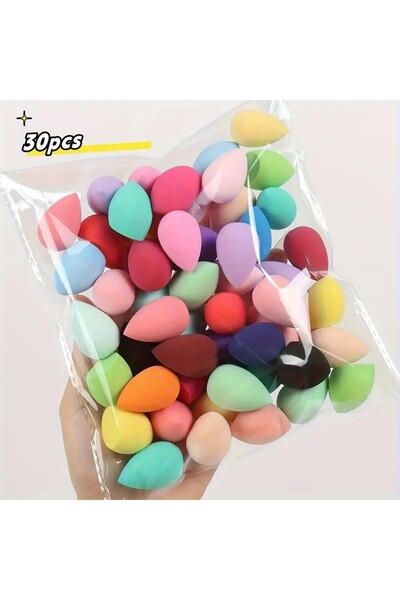 Choice 30pcs random 10/15/20/50PCS Random mini Makeup Sponges Set - Assorted ...