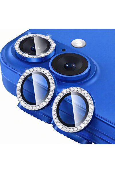 Coverzone Shiny Stone Blue Special Design Camera Lens Protector Compatible wi...