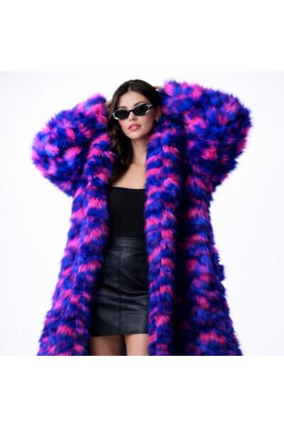 2RAVELAND Candy Fluffy Fur Coat