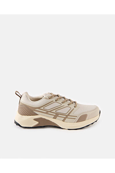REDTAG Women’s Beige Lace-Up Trainer