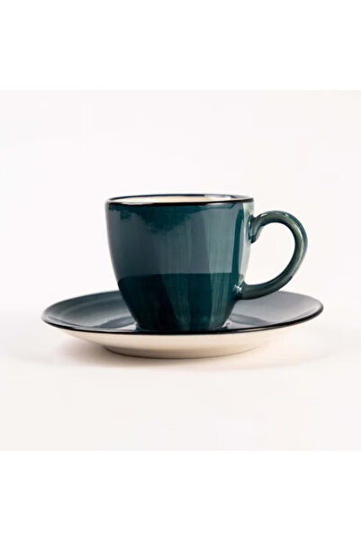 Popilero Bella Porselen Kahve Fincanı - Yeşil