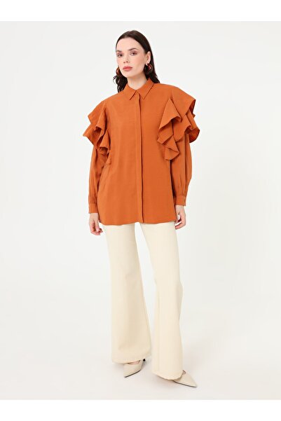 Refka Flywheel Detailed Shirt Collar Tunic - Tile Pattern -