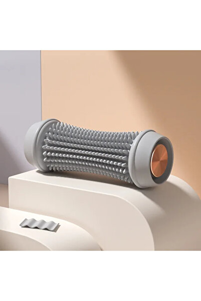 choice2 بكرة تدليك القدم الرمادية لتخفيف التهاب اللفافة الأخمصية، بكرة قدم مح...