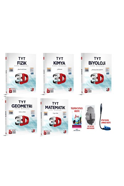 3D Yayınları 2026-2027 Müfredat TYT Sayısal Dersler Soru Bankası %100 ÖSYM Ta...