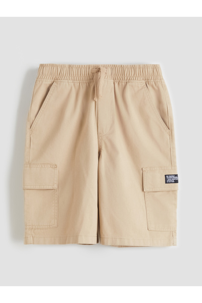 LC Waikiki Elastic Waist Boys' Cargo Shorts