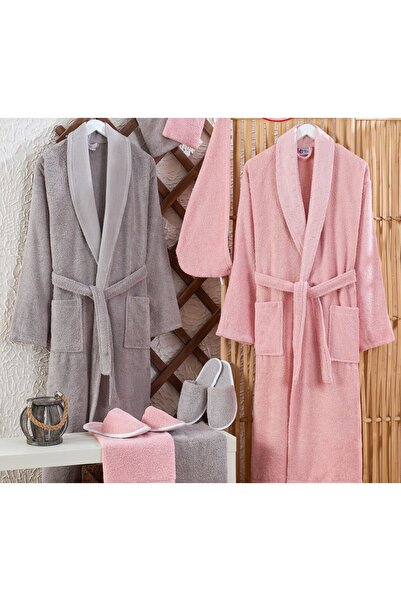 alzawia Turkish bathrobe set, 11 pieces 🇹🇷 with a modern design and decorat...