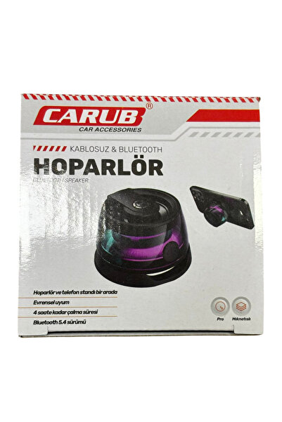 Carub Hoparlör Ses Bombası Kablosuz Bluetoothlu Mıknatıslı Telefon Arkası Çok...