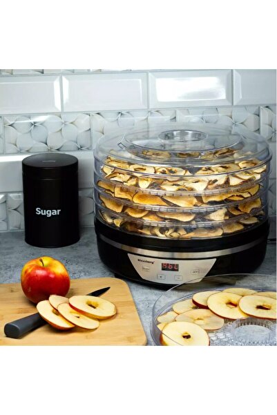 Klausberg Dehydrator, food dryer with LED digital display, 5 stainless steel ...