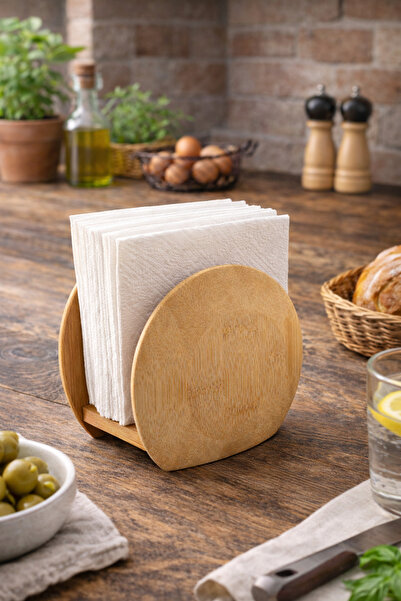 welcomein Suport pentru șervețele din bambus 100% natural, design elegant și ...