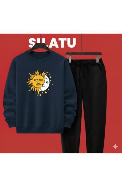 TUNWEX Unisex Sun Moon Black 2-Piece Set