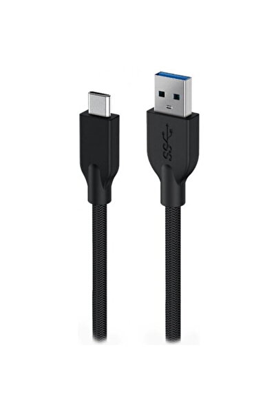 GENIUS USB 3.0 (T) to USB 3.1 Type-C (T) Power and Data Cable Black