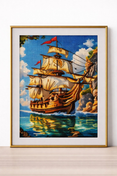 DNZt 5D Diamond Painting 30x40 cm Elmas Mozaik Boncuklu Taşlı Goblen Pano Tab...