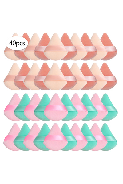 Choice 40Pcs Mini Triangular Powder Puff 40-80Pcs, Apply Loose Powder by Gent...