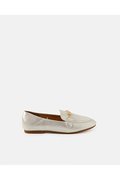 REDTAG Senior Girls White Buckle Loafer