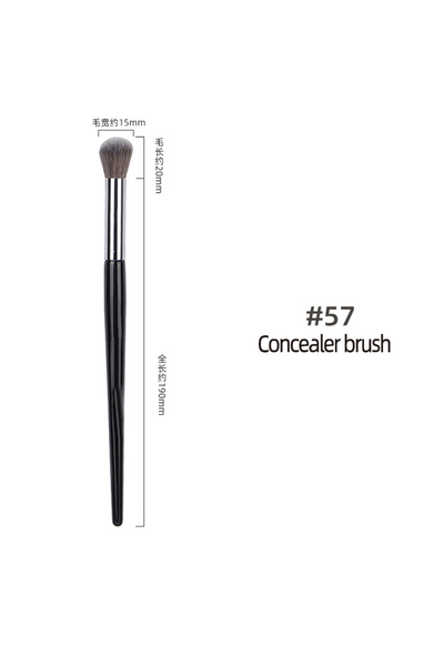 Choice فرشاة مكياج سيفورا 57، فرشاة كونسيلر كبيرة، خشب صلب، فرشاة مكياج احترا...