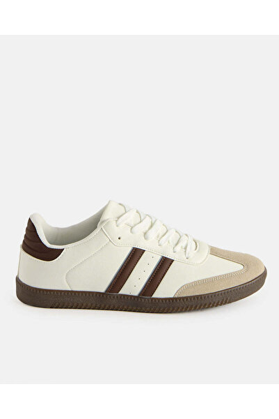 REDTAG Men White Retro Sneakers