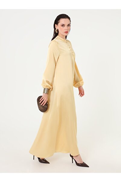 Refka Hijab Dress - Lemon Yellow -