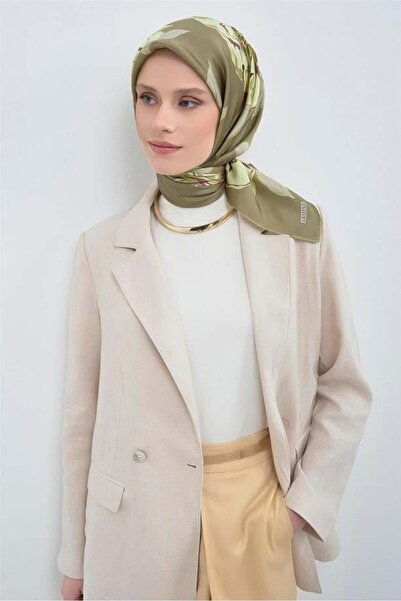 Armine Silk Scarf 2026 Summer - 9509-52 Çağla Twill