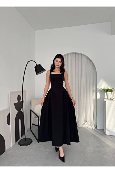 EtikaOnline Hera Uzun Kalın Askılı Elbise
