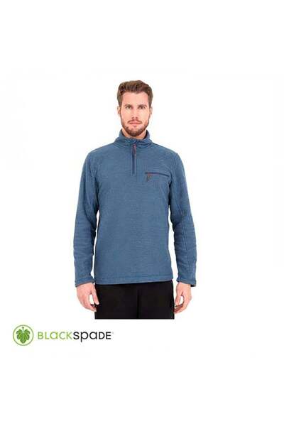 Blackspade Yün Sweatshirt Mavi