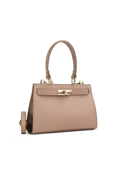 Posete Fagaras Gloria Leather Purse - Cream, Casual Bag Made of Genuine Leath...