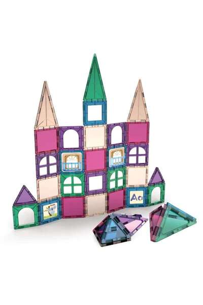 TeTea Jucarie Educationala Tetea, blocuri magnetice, set de constructie cu 70...