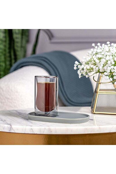 Generic Dallaty Tea Set 12Pcs Grey With Dw Grey Tea Cup