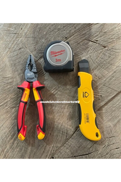 Milwaukee PRO SET 160MM PENSE COBALT ÇELİK 1000V 3METRE MAKET BIÇAGI 3LÜ