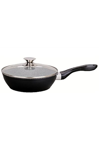 Swan Deep Frying Pan with Lid, 26 cm, Granite