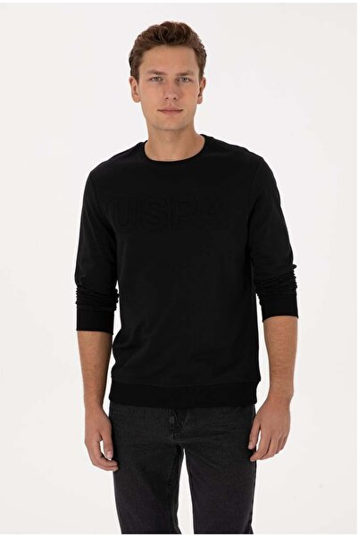 U.S. Polo Assn. Jellysk025 سويت شيرت رجالي أسود 2226878