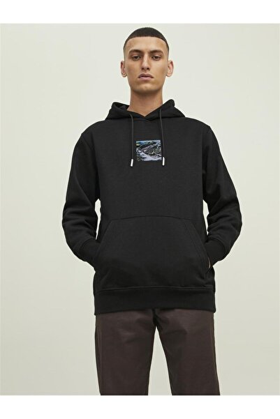 Jack & Jones Φούτερ με στάμπα με κουκούλα