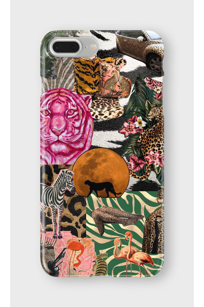 lelia حافظة هاتف شفافة مطبوعة متوافقة مع آيفون 7 بلس |   مجموعة WildSpirit Prime