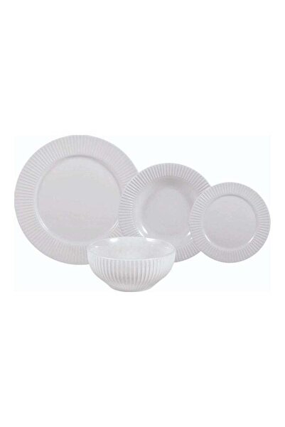 Generic La Mesa 16-Piece Dinner Set White 30x30x25cm