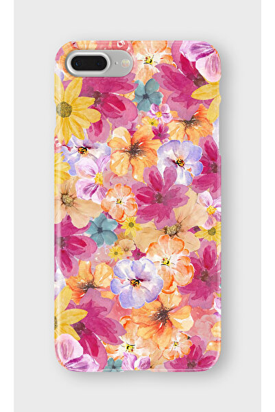 lelia حافظة هاتف شفافة مطبوعة متوافقة مع آيفون 7 بلس |   مجموعة فلورالوكس بوت...